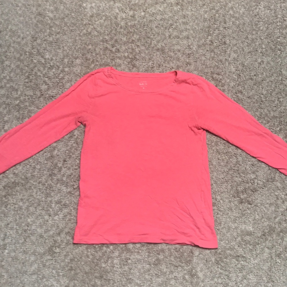 Neon Pink 3 quarter sleeve top